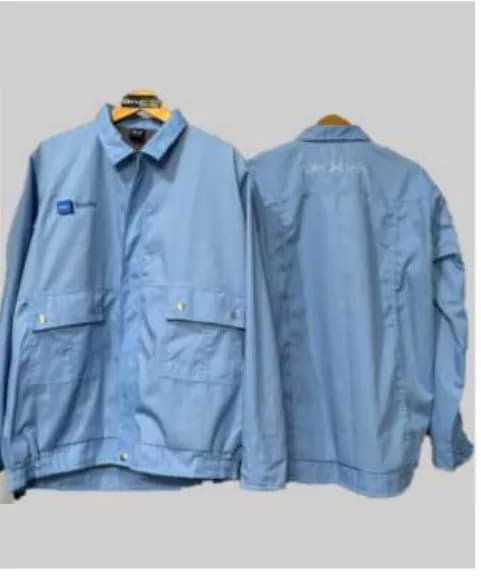 Jaket kerja biru muda Kashe berbahan American Drill